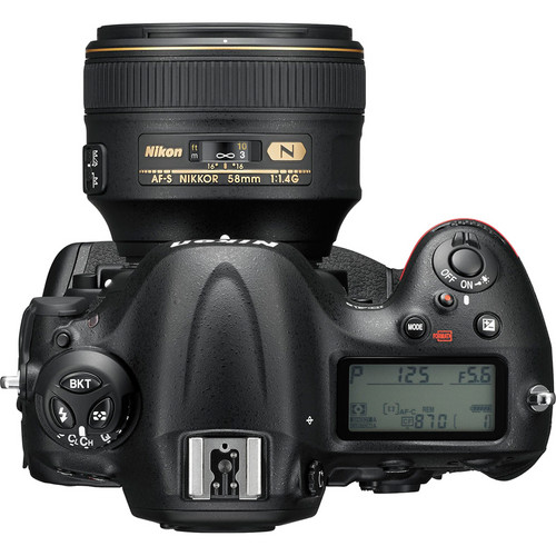Nikon D4S DSLR Camera (Top View)