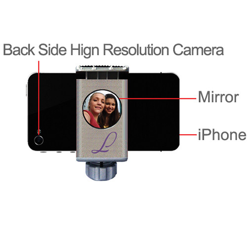 Integrated Mirror lets you use the high resolution side of your phone camera instead of the low-resolution selfie camera