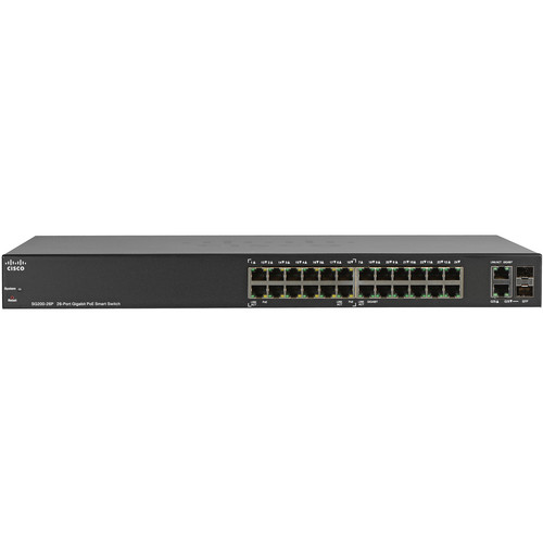 Cisco SG200-26P 26 puertos 10/100/1000 Gigabit PoE Smart Switch