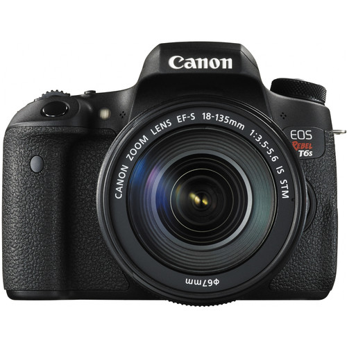 Canon EOS Rebel T6s DSLR Camera with EF-S 18-135mm f/3.5-5.6 IS STM Lens