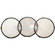 Delta 1 Honeycomb Grid Set of 3 - 7", Black