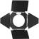 Mole-Richardson 4 Way/4 Leaf Barndoor Set for Teenie-Weenie, 200W DigiMole