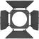 Mole-Richardson 4 Way/8 Leaf Barndoor Set for 8" Junior Fresnel