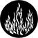 Rosco Steel Gobo #7175 - Flames 1 - Size B