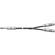 Pro Co Sound 1/4" Phone Male to 2 1/4" Phone Female Y-Cable - 1'