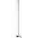 Peerless Industries ACC856W Extension Column Cord Wrap, Four 6.0' Sections (White)