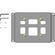 Chief FSB-4220S Custom Interface Bracket for Chief Small Flat Panel Mounts (Silver)
