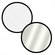 Impact Collapsible Circular Reflector Disc - Silver/White - 52"