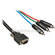 Comprehensive HR Pro Series VGA HD15 to 3x RCA Component Cable - 3'