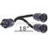 Altman 2-Fer Twist-Lock Cable - 2 Female, 1 Male, 36"