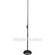 On-Stage MS7201QRB Round Base Telescoping Microphone Stand (Black)