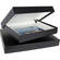 Archival Methods Onyx Portfolio Box - 13.75 x 19.5 x 2" - Black Buckram/White