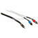 Pro Co Sound Stereo Mini to 2 RCA Male Soundcard Patch Y-Cable - 3'