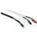 Pro Co Sound Stereo Mini to 2 RCA Male Soundcard Patch Y-Cable - 10'