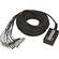 Pro Co Sound StageMaster Snake 12 Channel Stagebox to Fanout (8x Send + 4x 1/4" TRS Stereo Phone Male Return) (100')