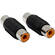 Hosa Technology GRA101 RCA to RCA Adapter- (2)