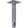 Chief CMA-700S 6" Ceiling Plate with Adjustable 1.5" NPT Column (Silver)