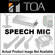 Toa Electronics WH-4000H  Speech Head-Worn Microphone