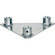 Milos M222 Trio Base, Wall Plate Female Receivers