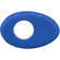 Blue Star 90129  Blue Fleece Oval Long Eye Cushion