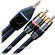 Monster Cable Stereo Mini 1/8" Male to 2 RCA Male Y-Cable - 2.5'