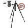 Manfrotto 190XB Tripod Legs (Black) with 808RC4 3-Way Pan/Tilt Head