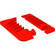 Whirlwind CP5EO - Endcaps for Portable Cable Runways (Pair, Orange)