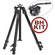 Manfrotto 190XDB 3-Section Tripod (Black) with 501HDV Head