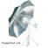 Hensel Jumbo Umbrella, Silver with Black Backing - 80" (2m)