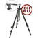 Manfrotto 190XDB Tripod Legs (Black) with 700RC2 Video Fluid Head - Supports 5.5 lbs (2.5kg)