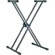 K&M 18990 Rick - Double Brace Keyboard Stand (Black)