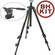 Manfrotto 055XDB Tripod Legs (Black) with 700RC2 Mini Video Fluid Head - Supports 5.5 lbs (2.5kg)