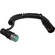 K-Tek XLR Male to XLR Low-Profile Angled Female Coiled Microphone Cable - 6" ~ 4'