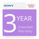 Sony SPSCAM20RSEW3 3-Year Extended Warranty for Professional Camcorders $10,000-20,000