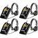 Eartec 4 Simultalk 24G Beltpacks with SlimLine Single Headsets