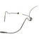 Voice Technologies VT800 Headworn Headset Microphone for Shure and Sabine Transmitters (Black)