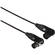 Remote Audio 3-Pin XLR Angled Male to XLR Angled Female Jumper Cable - 12"