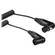 Remote Audio Coiled 3-Pin XLR Angled Male to XLR Angled Female Jumper Cable - 18"
