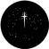 Rosco Steel Gobo #77941B - Christmas Stars - Size "B" (86mm)