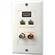 Pyle Pro PHDM2RJRF1 HDMI, Mono RCA, Coaxial, Dual Ethernet Wallplate