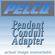 Pelco BB5-PCA-BK Spectra II Pendant Mount Conduit Adapter Kit (Black)
