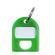 Carl Replacement Security Cabinet Key Tags, (Green)  8/PK