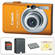 Canon PowerShot SD1200 IS Digital Camera with Deluxe Accessory Kit  (Orange)