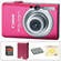 Canon PowerShot SD1200 IS Digital Camera with Deluxe Accessory Kit  (Pink)