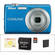 Nikon Coolpix S220 Digital Camera with Deluxe Accessory Kit (Cobalt Blue)