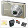 Panasonic Lumix DMC-FS25 Digital Camera (Gold) with Deluxe Accessory Kit