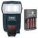 Canon 580EX II Speedlite E-TTL II Shoe Mount Flash with 4x AA NiMH Batteries & Charger Kit