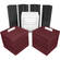 Auralex Deluxe Plus Roominators Kit - (Burgundy/Charcoal)