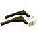 Elite ZVMAXLB12-B Bracket Set (Pair, Black, 12") 