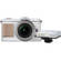 Olympus E-P1 PEN Digital Camera w/ 14-42mm Lens & FL-14 Flash (White & Tan)